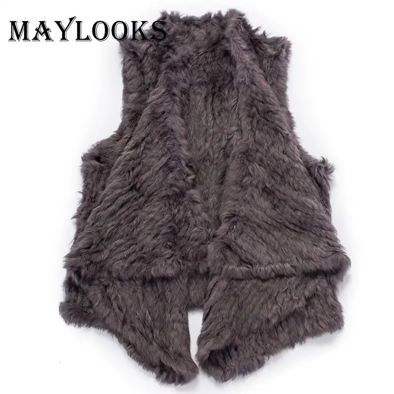 2018 специальное предложение прямое пальто вязаный жилет из натурального