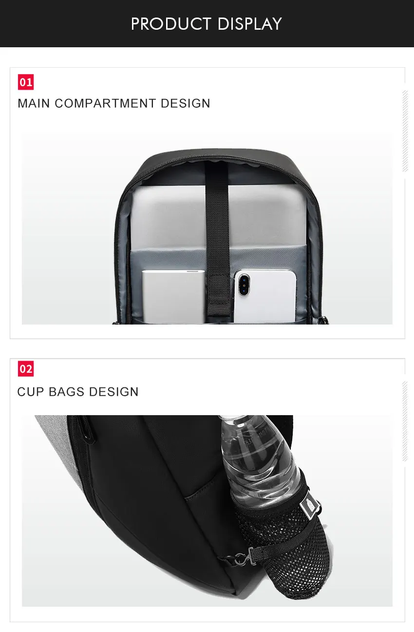 Многофункциональный рюкзак mochila masculina USB для ноутбука, рюкзак для путешествий, рюкзак mochila escolar rugtas