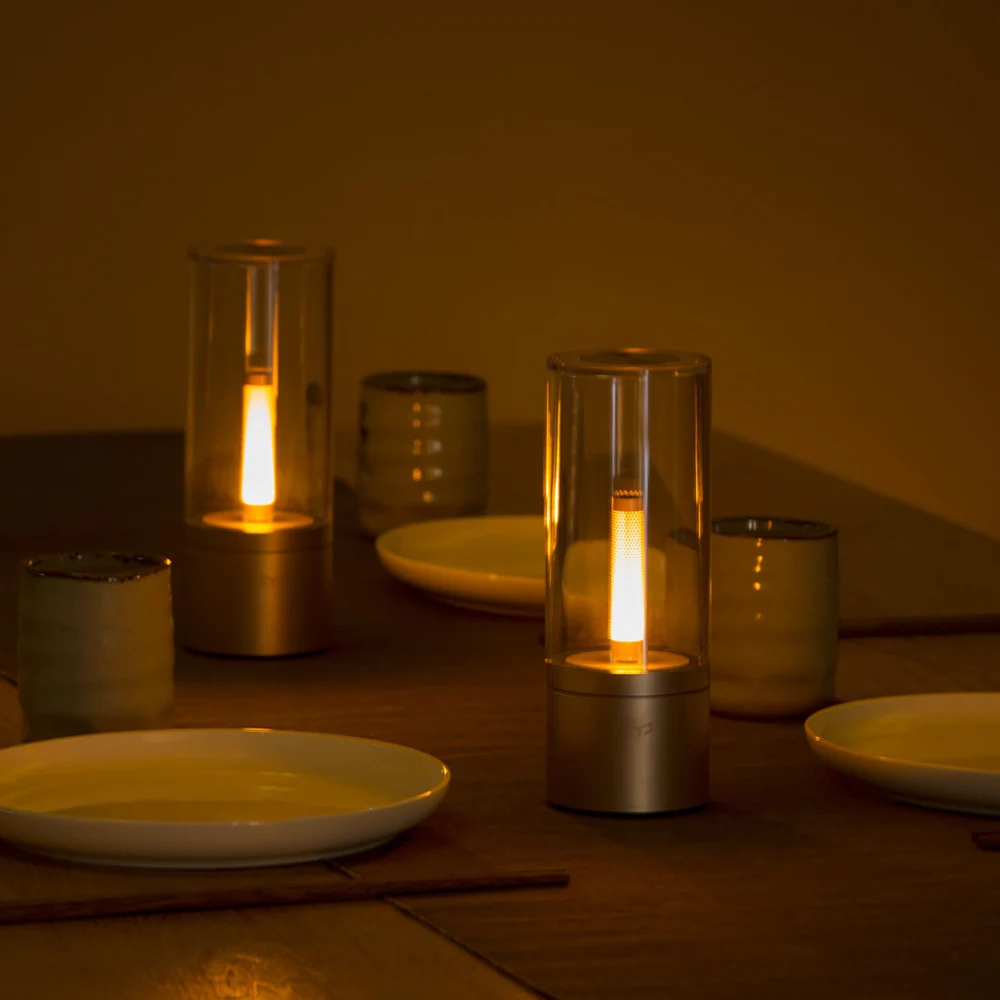 Настольная лампа для чтения Xiaomi Yeelight Mijia, настольная лампа для спальни, лупа, яркость, освещение YLFW01YL, умная свеча, светодиодный, USB лампа