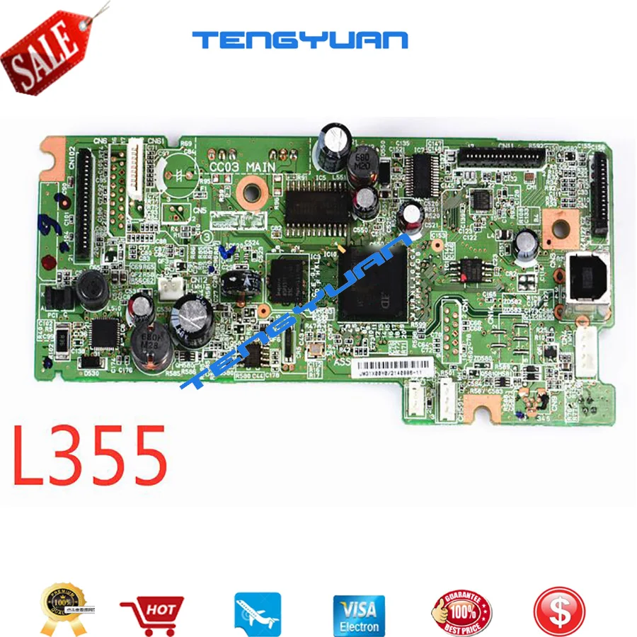 2PCX оригинальная отформатированная плата для Epson L355 L455 L555 L565 материнская в части