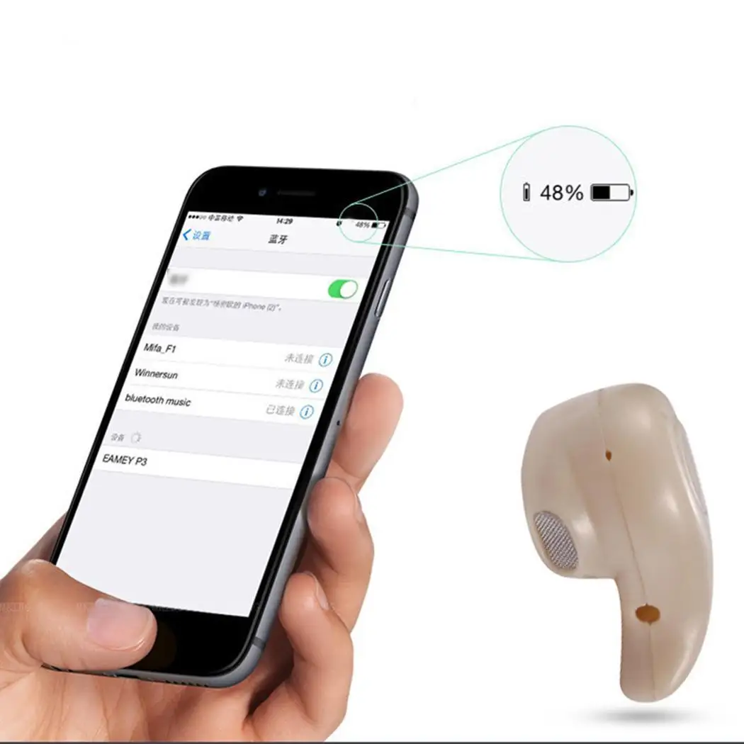 Мини стерео Bluetooth 4 1 беспроводные наушники 10 метров в ухо гарнитура повседневные