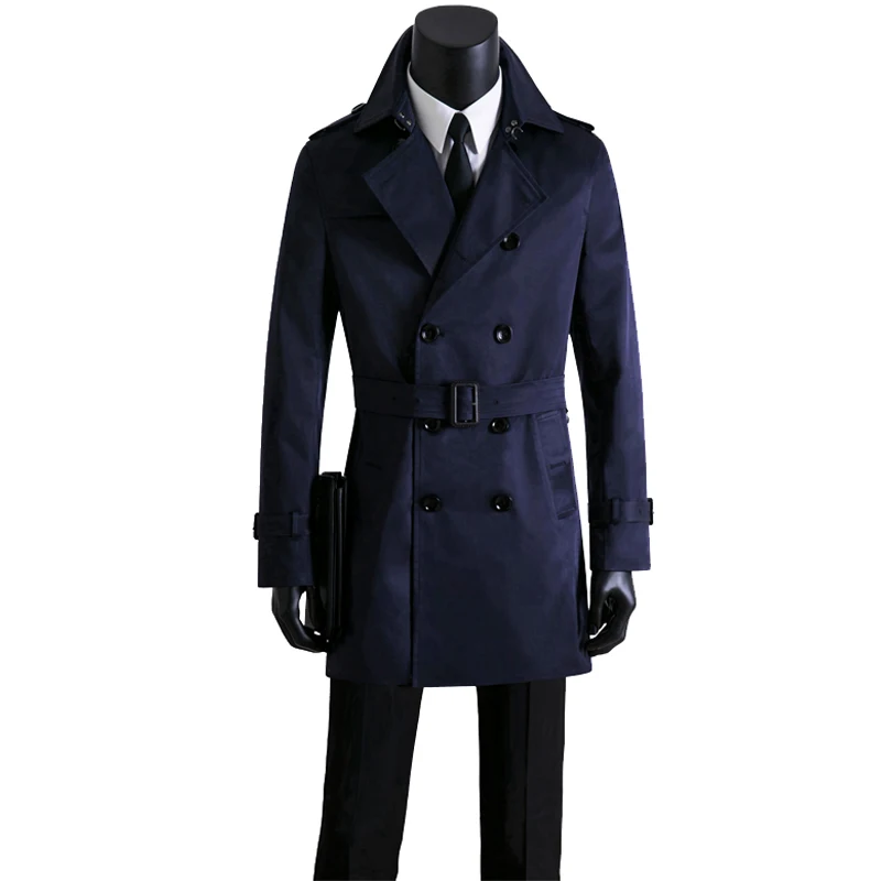 Мужская одежда весна и осень стандартный мужской повседневный тренчкот