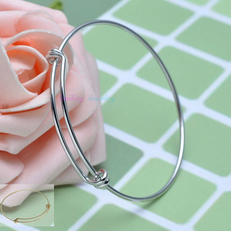 5 шт. модный металлический Расширяемый Браслет из медной/нержавеющей стали