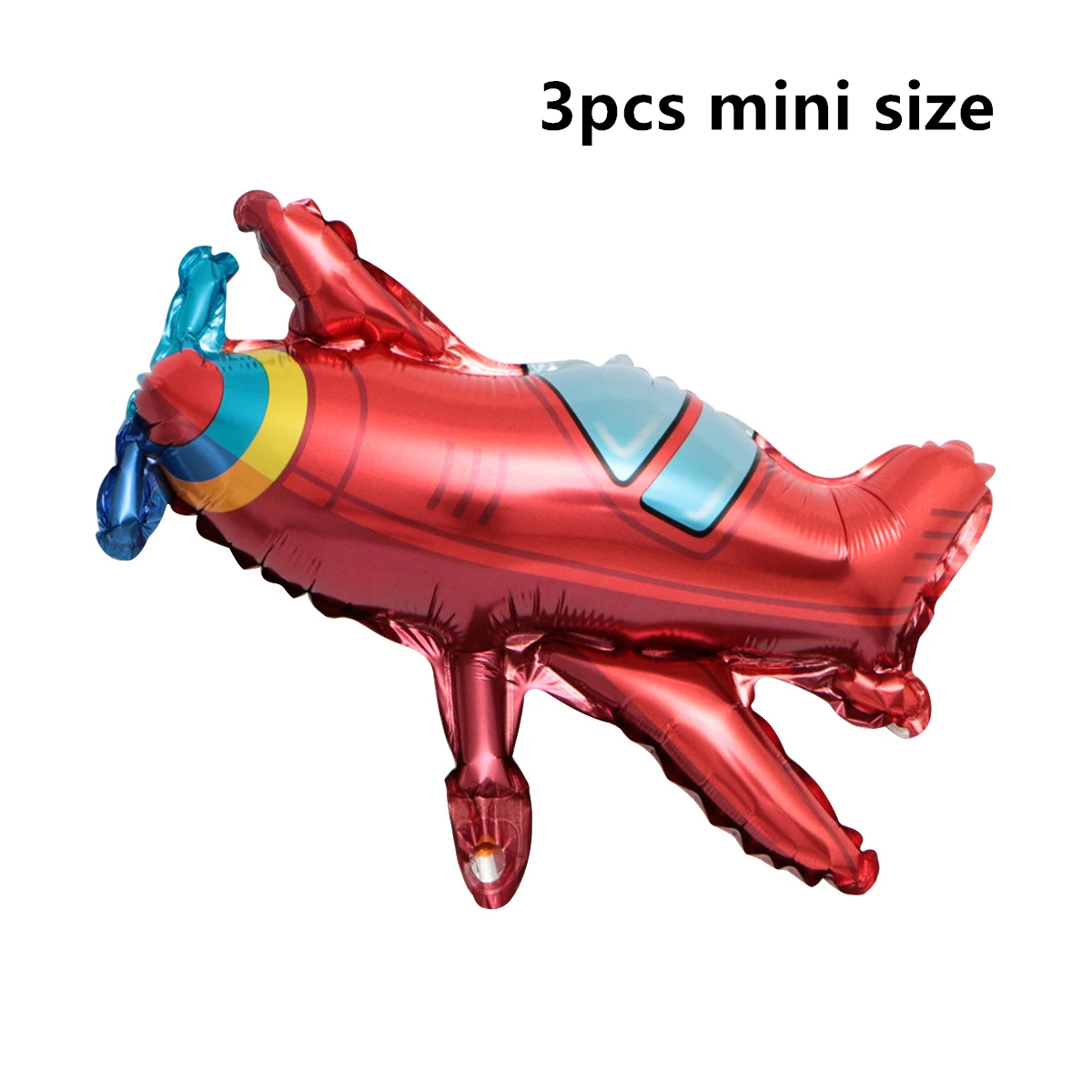 Mini Airplane 1 шт. мультфильм автомобиль серии фольги Воздушные шары пожарная машина Поезд Автобус Гелиевый шар детский подарок детская игрушка для вечеринки по случаю Дня Рождения декоры - Цвет: Mini Airplane