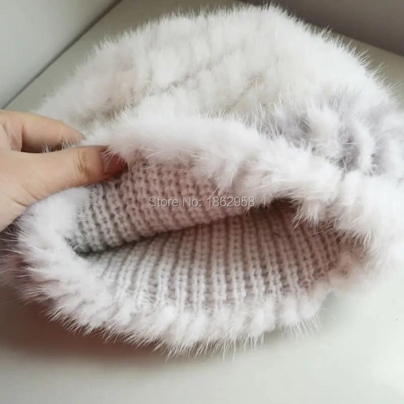 Бесплатная доставка SJ922 Горячая зимняя норковая меховая шапка женская из