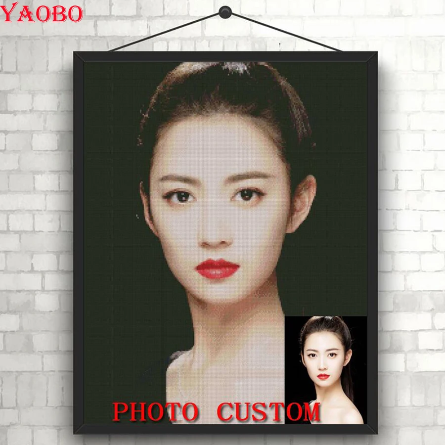 

DIY Photo Custom Diamond Painting Cross Stitch Diamond Mosaic Picture of Rhinestone Full Square Round Diamond Embroidery Sale