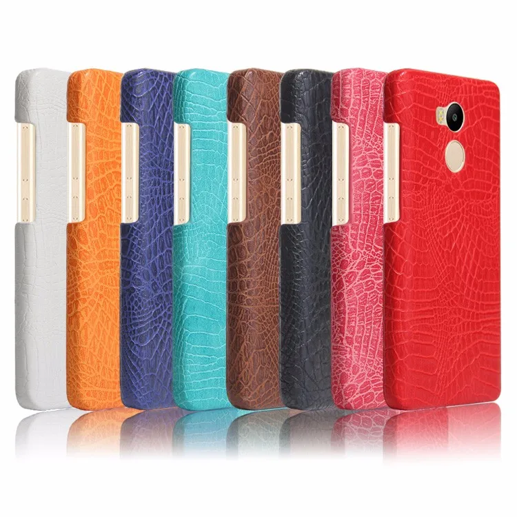 Роскошный чехол для xiaomi Redmi 3 3s 4 4A 4X 5 5A Plus Note pro чехлы из искусственной крокодиловой