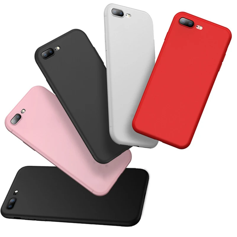 Матовый Силиконовый чехол ярких цветов из ТПУ для iPhone XS Max XR 7 8 Plus 6 6s X 5 5S SE