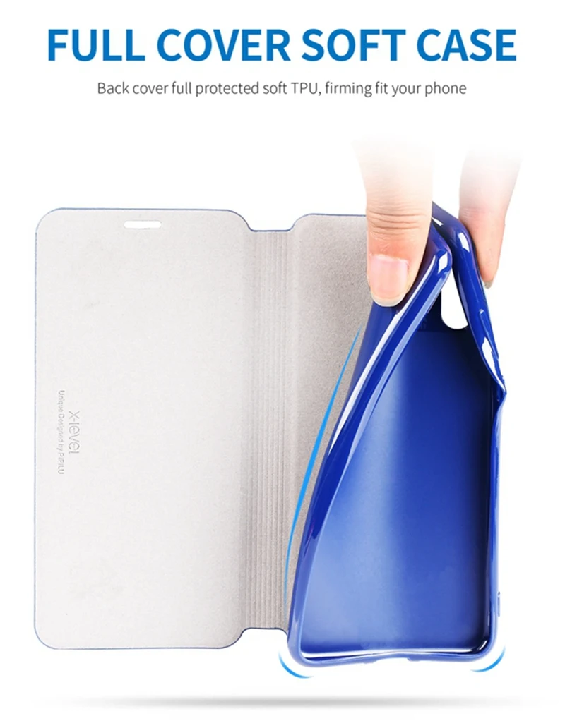 X-Level для huawei P20 Pro Чехол huawei P20 Lite кожаный TPU Флип складной кронштейн бумажник чехол для huawei P20 P20 Pro Чехол