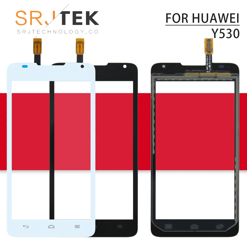 Srjtek экран для Huawei Ascend y530 сенсорный дигитайзер Датчик Передняя стеклянная панель