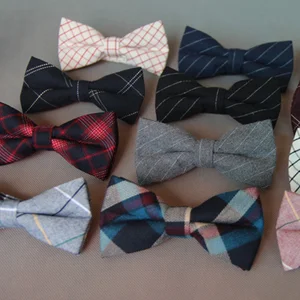 Мужской галстук-бабочка из хлопка RBOCOTT, красный свадебный галстук в клетку, модный галстук-бабочка в серую и черную полоску, аксессуары с принтом