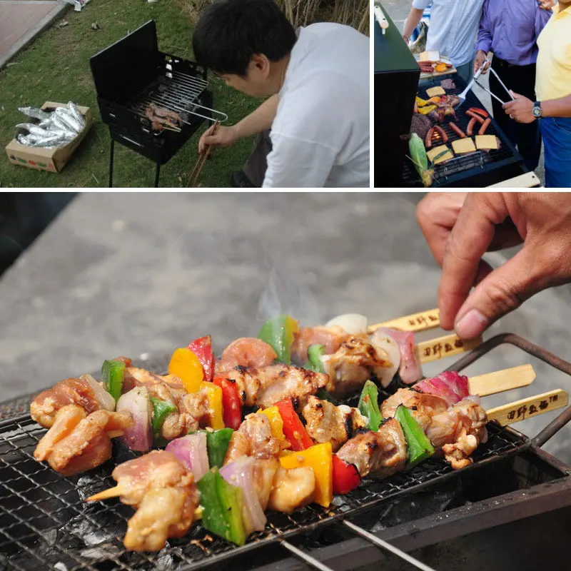 Печь для сжигания угля Портативная Складная шашлычница гриль коробка наружной