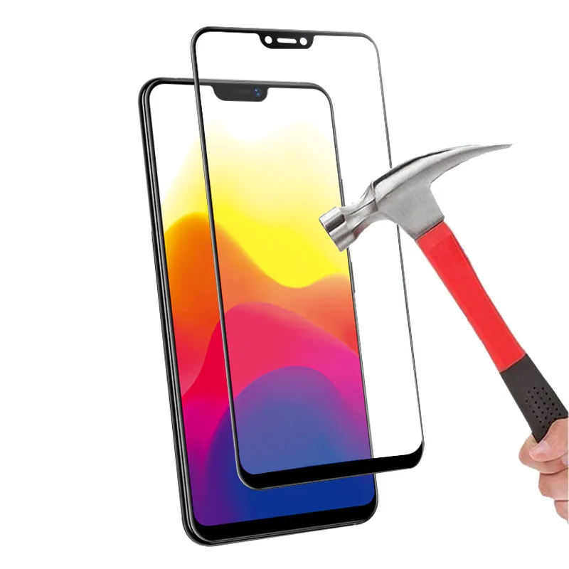 Твердость 9H Защитная стеклянная пленка для Vivo Y81 Y85 экрана телефона полное