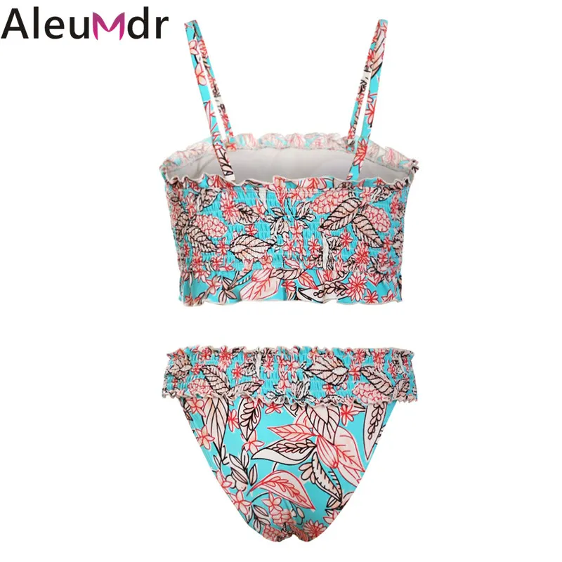 Aleumdr купальник из двух частей летний женский сексуальный кружевной Цветочный