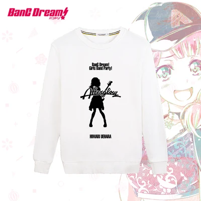 Горячая ТВ Aanimation Bang Dream! Poppin'Party Roselia юбка с длинными рукавами рубашки летние o-образная юбка повседневные футболки, топы - Цвет: 11