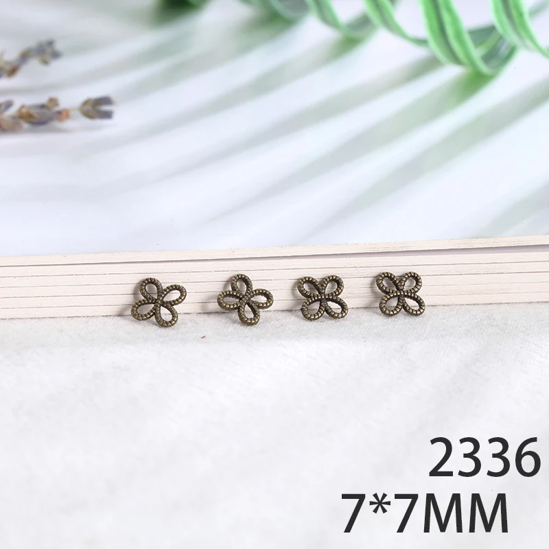 

7*7mm 30pcs Butterfly Alloy Pendant For Diy Jewelry Making 2 Colors Antique Silver Antique Bronze No.2336