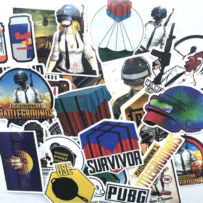 29 шт./компл. PUBG игровой курок для ноутбука багажник автомобиля скейтборда Pad