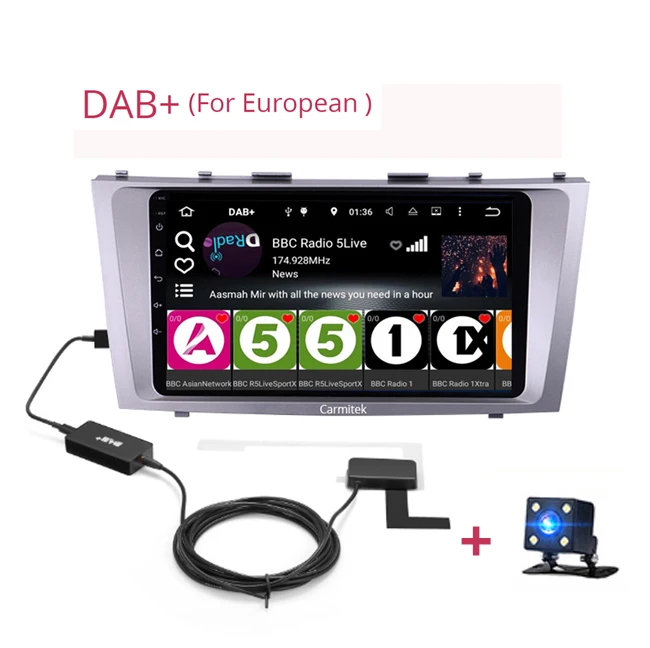 1G32G DAB Camera 2G+ 32G Android 8,1 4G Автомобильный Радио Мультимедиа Видео плеер навигация gps WiFi 2 din для Toyota Camry 40 50 2006-2011 без dvd - Цвет: 1G32G DAB Camera
