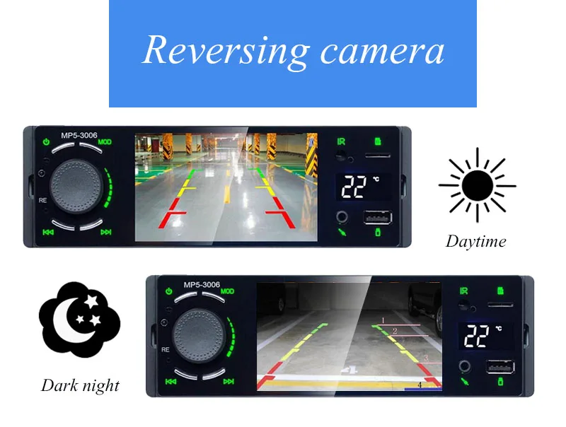 Автомобильный мультимедийный MP5-плеер Mirrorlink Авторадио 1 Din Bluetooth сенсорный экран