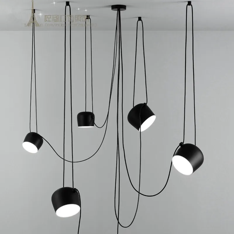 Скандинавские потолочные светильники Ретро де Арана металлические железные для