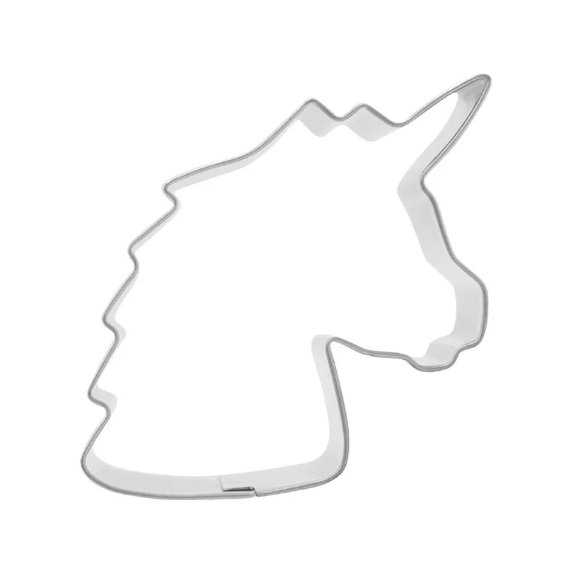 Unicorn A Cokytoop Llama формочки для печенья из нержавеющей стали Единорог Фламинго формы для печенья Пасхальный кролик детский душ вечерние кухонные инструменты для выпечки - Цвет: Unicorn A