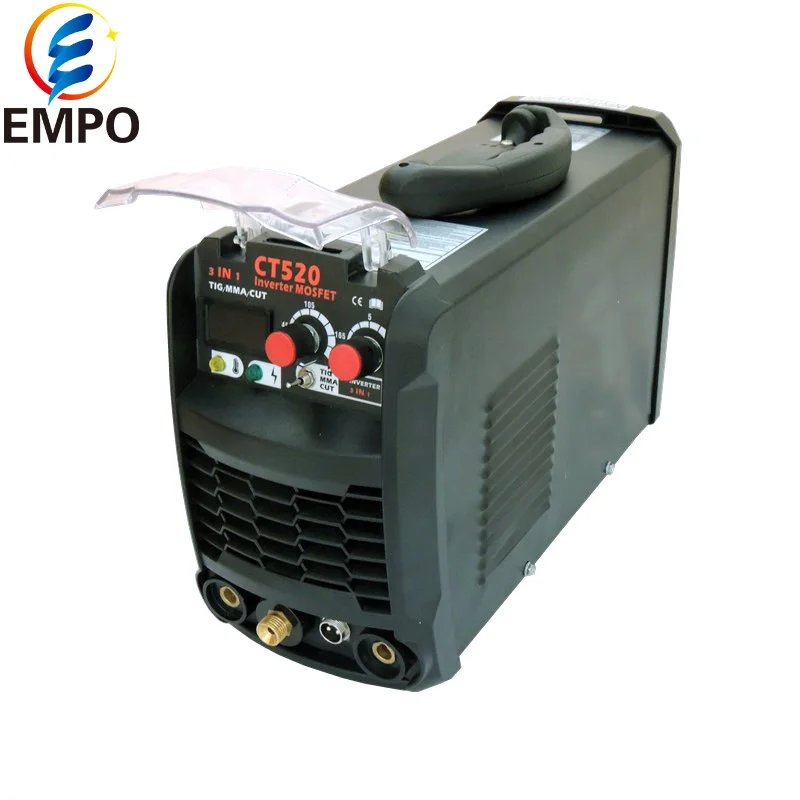 EMPO Tig сварщик 3in 1 Портативный сварочный аппарат CT520 инверторная Сварка воздуха