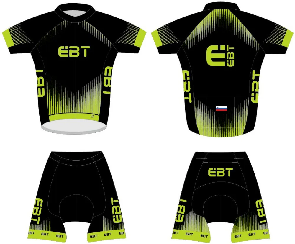 

DIY design EBT team Cycling Jersey Pro Team short Sleeve Clothing set