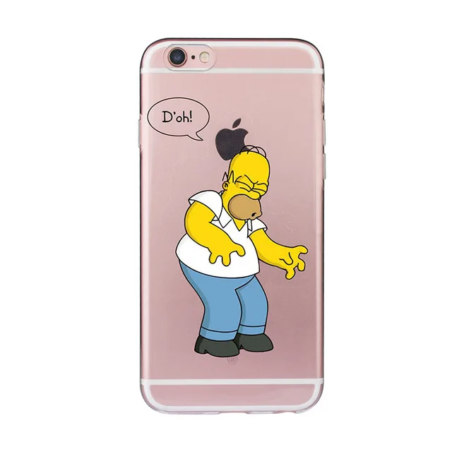 Мягкий ТПУ чехол Homer Simpson для iPhone 5 SE 5C 6 6S Plus 7 8 X XS XR XSMAX забавные силиконовые