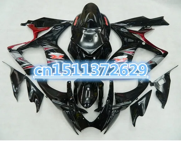 Бо красный + черный полный 100% новый K6 обтекатель для GSXR600 750 GSXR750 GSX R600 06 07 2006 2007