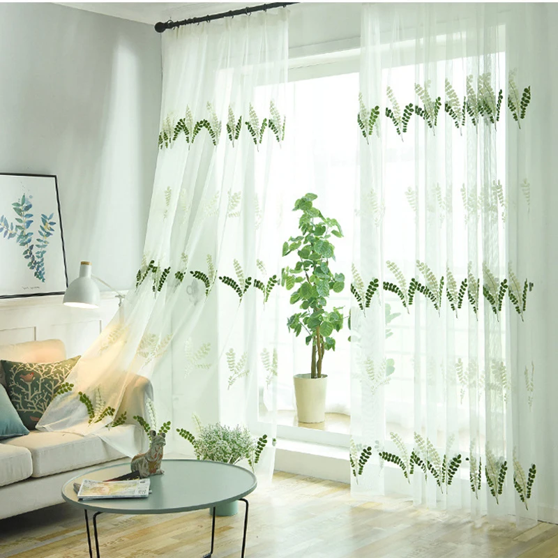 Современные деревенские растения рисовое полотенце вышитые занавески сетки