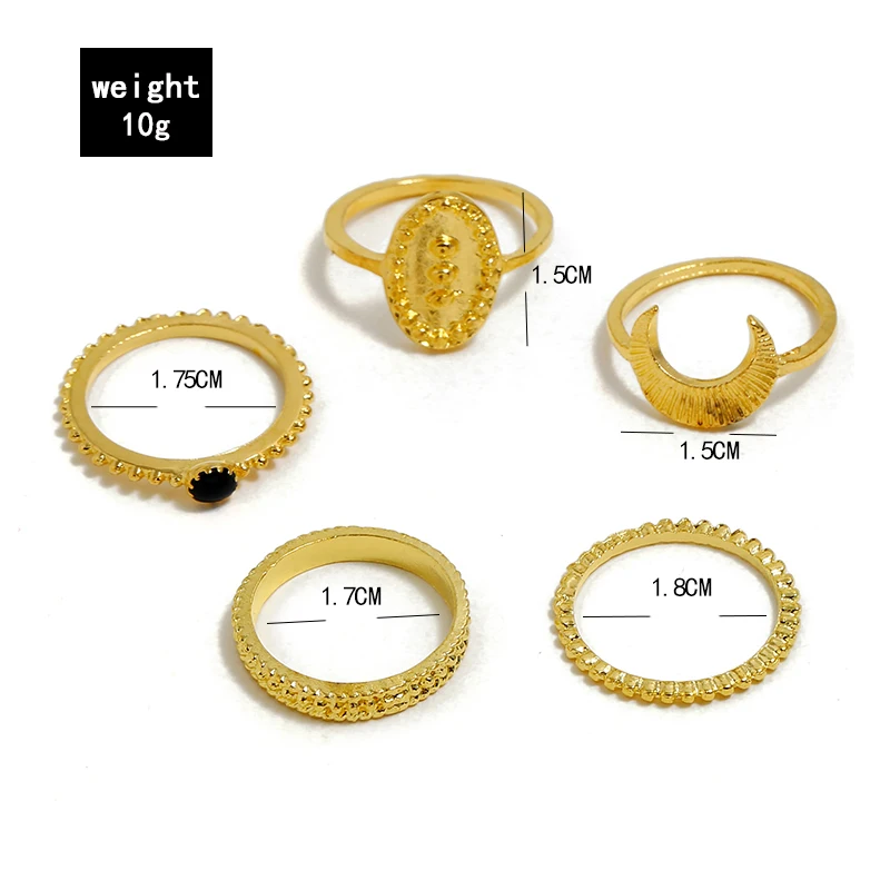 Набор Колец GEREIT ZA золотого цвета для портретной съемки набор колец с черными