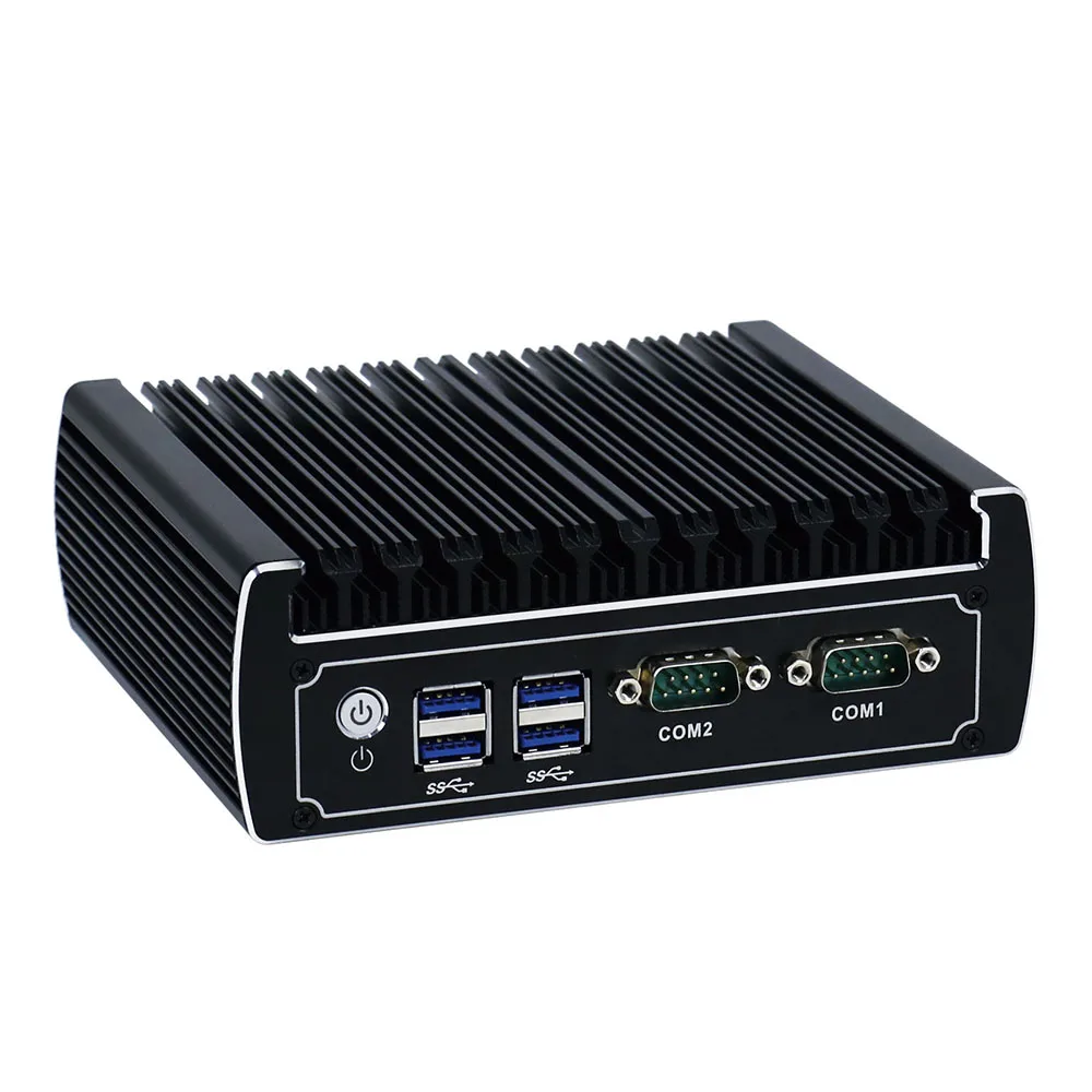 Мини ПК Yanling безвентиляторный процессор intel core i3 7100u двойной ethernet lan nano itx поддержка