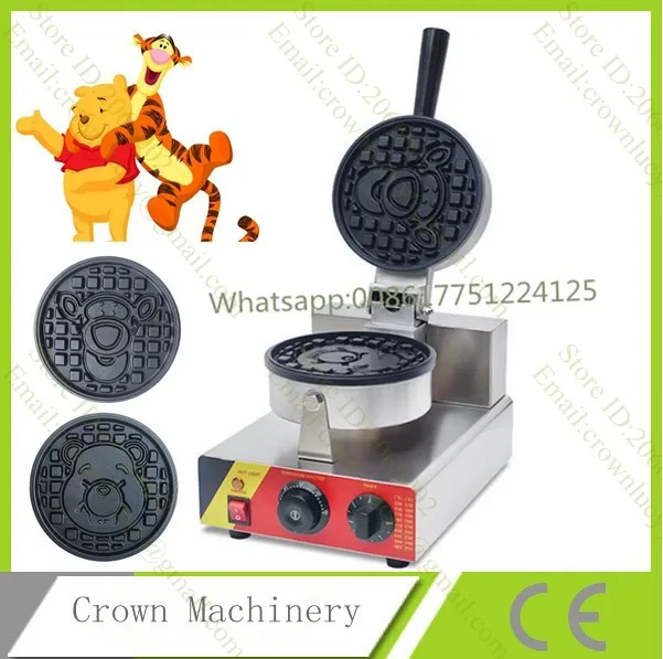 Электрическая вафельница в форме мультяшного тигра и медведя печь для вафель