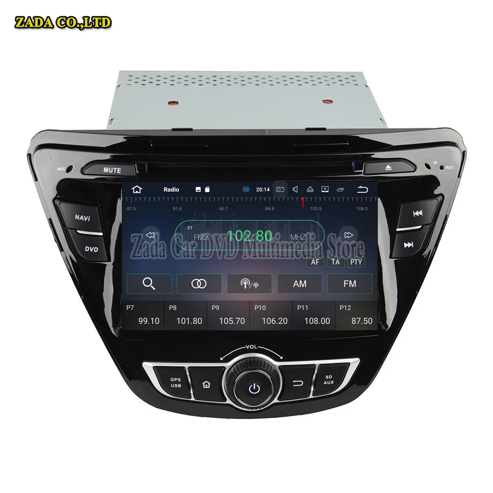 NaviTopia 7 дюймов 4 ядра 2 ГБ Android 8 1 автомобиля gps навигации для hyundai Elantra 2014 с Поддержка