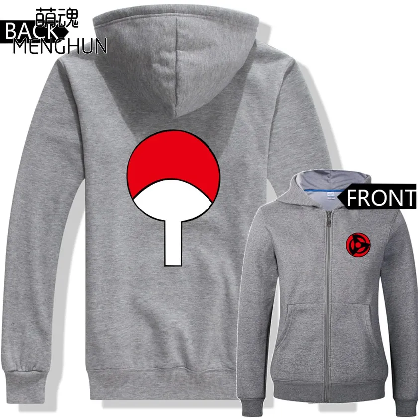 Крутые теплые толстовки Наруто с персонажем Саске Учиха/Итачи Учиха принтом