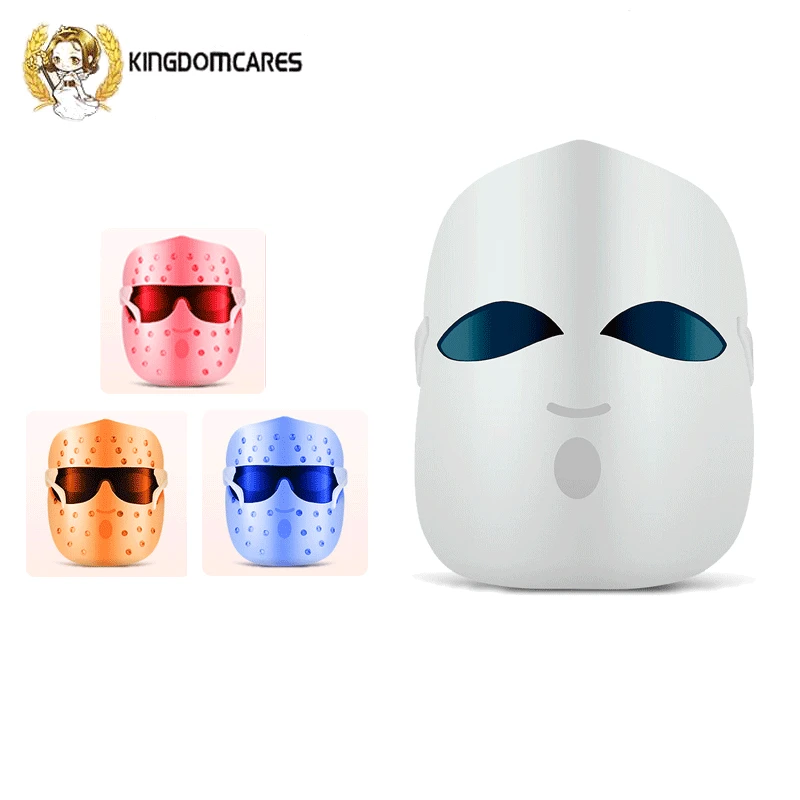 3 цвета терапия светодиодным светом маска лечение акне уход за кожей лица