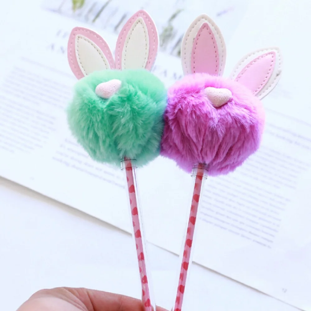1 шт. ручки кроликов черного цвета kawaii подарок гелевые для написания Симпатичные