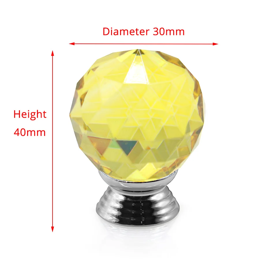 

Ручки для шкафов NAIERDI хрустальные цветные