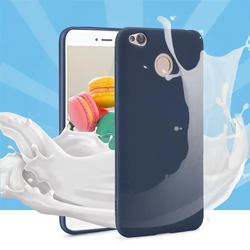 GrandEver Candy Color Soft Case For XiaoMi Red Mi 4X Silicone 5.0&quotinch Fitted Back Cover Xiaomi Redmi 4A | Мобильные телефоны и