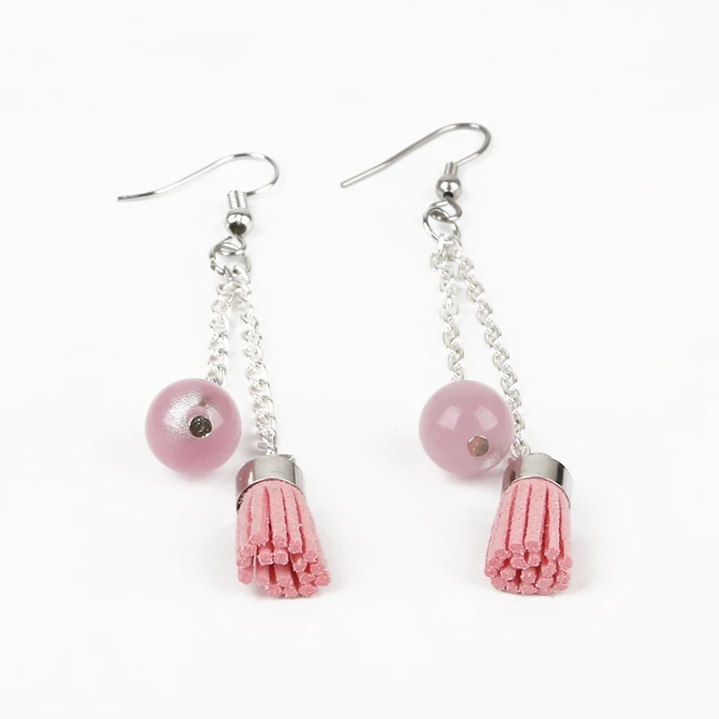 Новая длина 18 мм Замша корейский бархат кисточкой DIY серьги результаты цвет