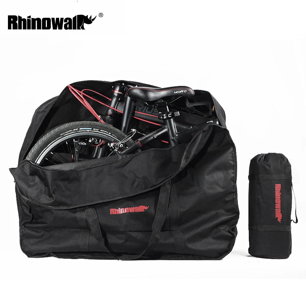 

Rhinowalk 16 дюймов 20 дюймов складная сумка для велосипеда с вертикальной загрузкой продуктовый фургон сумка упакованы автомобиля утолщенной По...
