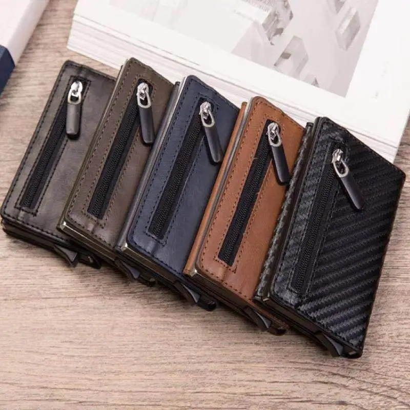 Кредитный держатель для карт новинка 2019 алюминиевый бумажник RFID чехол из