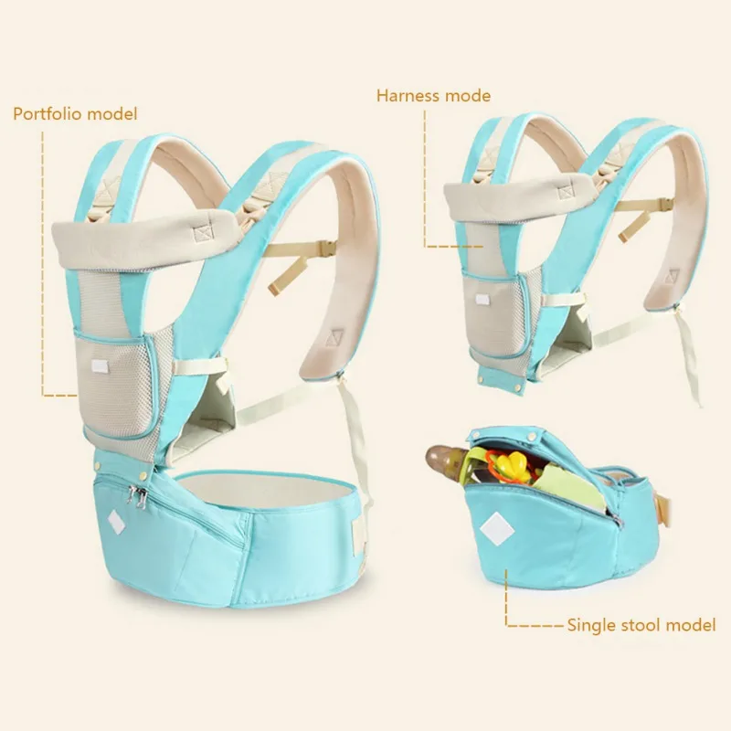 Кенгуру и рюкзаки младенческой Детские Hipseat Перевозчик фронтальная эргономичный