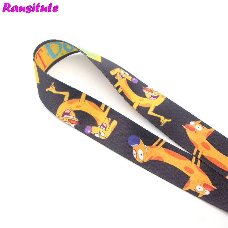 Ransitute R283 Catdog мультфильм ТВ милый Ремешок шейный Ключ ID карта Мобильный телефон с держателем значка DIY ключ ремешок