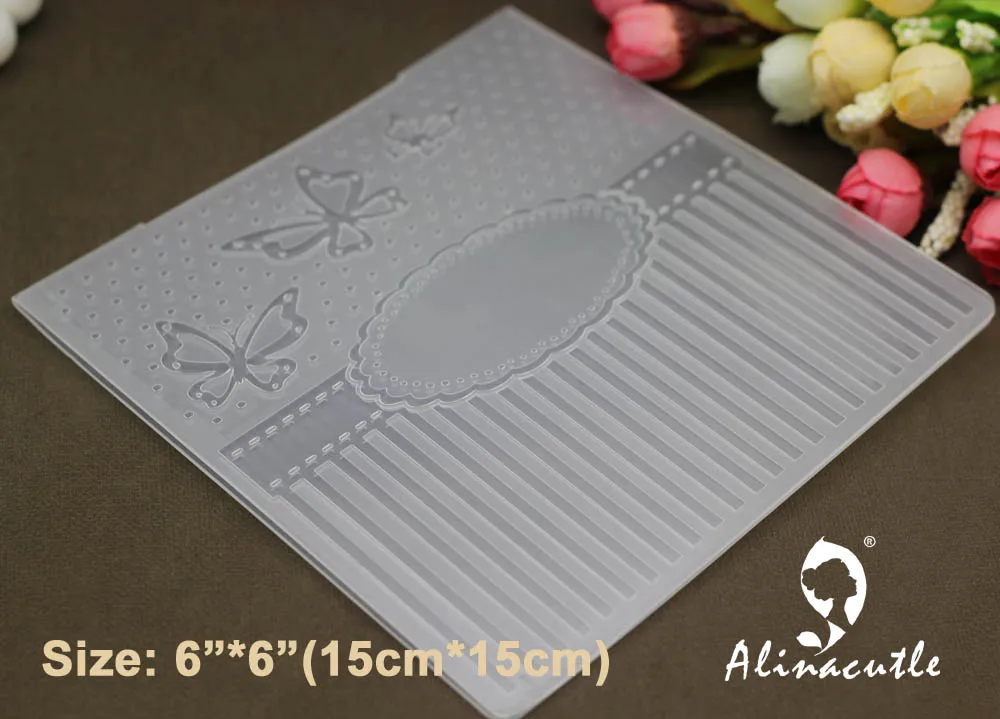 6 &quotx 6&quot пластиковая папка для тиснения Alinacraft Сделай Сам альбом скрапбукинга