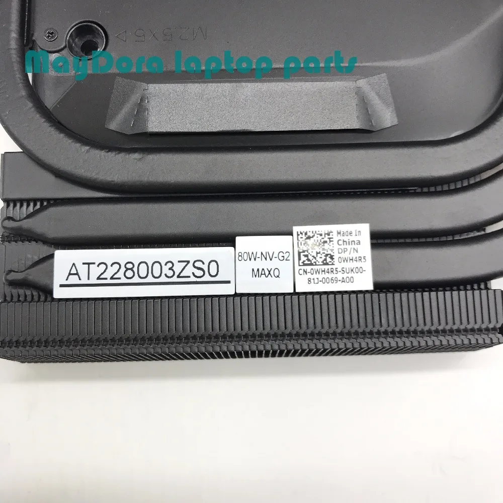 Части для ноутбука DELL alienware 15 R3 GTX1080M GTX1070M встроенный 85 Вт высокой мощности радиатор thermal вентиляторы модели 0WH4R5 WH4R5