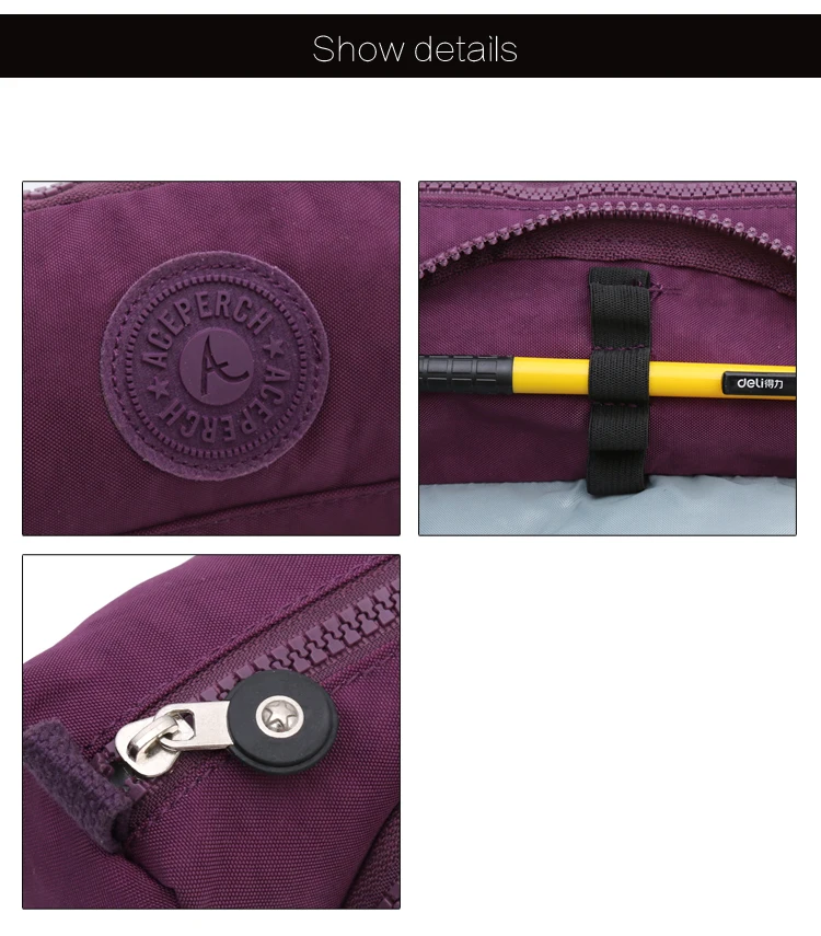 ACEPERCH Повседневный школьный рюкзак для девочек-подростков Mochila Feminina женский нейлоновый рюкзак для ноутбука