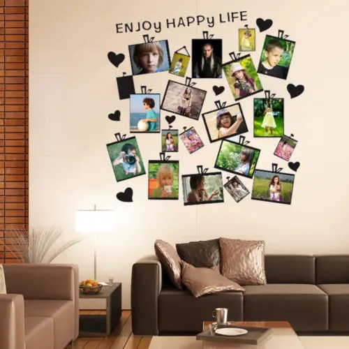 20Pcs DIY Family Photo Frame Tree Wall Sticker Home Decor Living Room Bedroom Decals Poster Decoration Wallpaper | Дом и сад