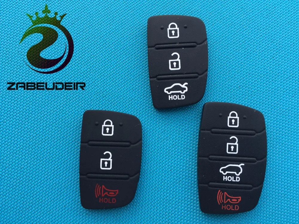 1 шт. Новые 3 + 2 кнопки Замена резиновый коврик для ключей Hyundai Ix35 Mistra Santa Fe I40 I20 с