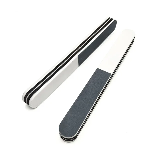 5PCS 5 шт. Толстая подложка из вспененного каучука Полирующий гвоздь пилочка, буф для полировки 3 в 1 320/400/3000 Моющиеся Наждачной бумагой пилочка для ногтей Аксессуары для маникюра Инструменты - Цвет: 5PCS